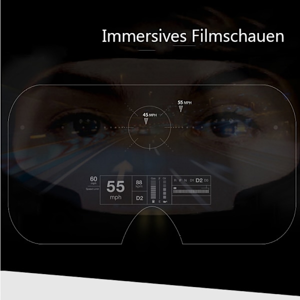 VR-headset kompatibel med - Universal Virtual Reality-glasögon - Spela dina bästa mobilspel 360-filmer med mjuka och bekväma nya 3D VR-glasögon |
