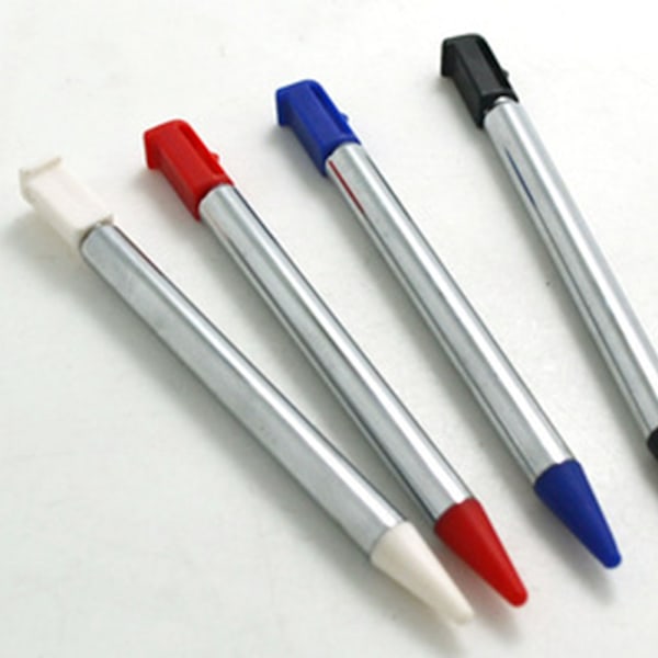 4 st snygga färgade pekstift pennor pekstift set handhållen teleskopisk stylus spelkonsol stylus för Nintendo 3DS