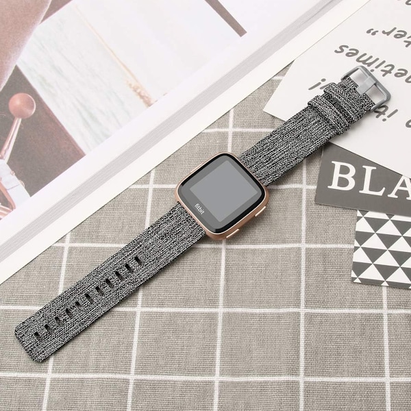Canvas Klokkereim Myk Pustende Vaskbar Mote Klokkereim Passer for Fitbit Charge2