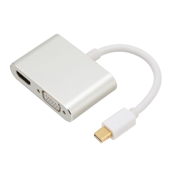 MiniDP til HD Multimedia Interface VGA Adapter Plug and Play 4Kx2K 2 i 1 Video Konverter Adapter
