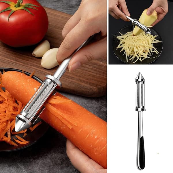 Epluche Legume, 1 Pièce Eplucheur Tomate, éplucheur Multifonction 3 en 1, Eplucheur Legumes Professionnel, Eplucheur Legumes Manuel pour Tomate,