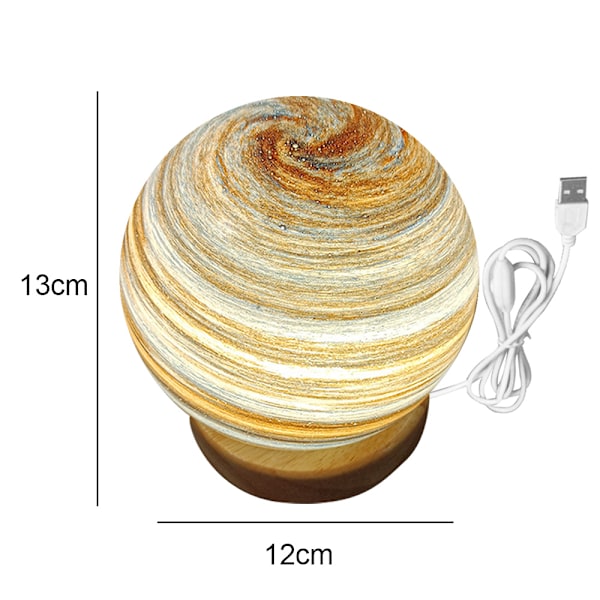 Planet lampe Solnedgang bordlampe Atmosfære Regnbue lampe Vandrende planet natlampe Sengelampe