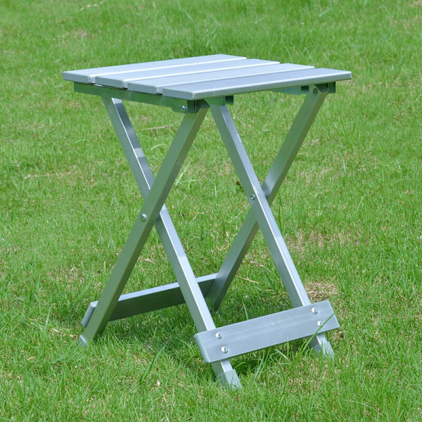 Lättvikts hopfällbar aluminium pall fiskepall utomhuspall stabil, hållbar och vacker fiskepall Campingpall,