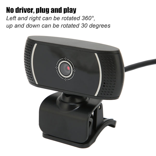Dator kamera Plug and Play Online klass Live konferens Autofokus Flexibel Drivrutin fri 640x480 USB webbkameraC200 Svart inre märke 640x480P