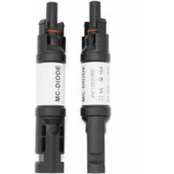 MC-4 -liitin diodilla 10A/15A/20A DC 1000V MC-4 Uros/Naaras Diodi Rinnakkainen Aurinkopaneeliliitin Aurinko PV-virta Aurinko PV-kaapelisovitin (10A),