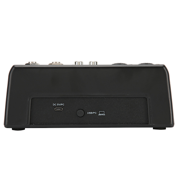 4-kanals Audio Mixer USB Stereo Mixing Console med Lydkort til Hjemmecomputer Scene 110V-240V US Stik