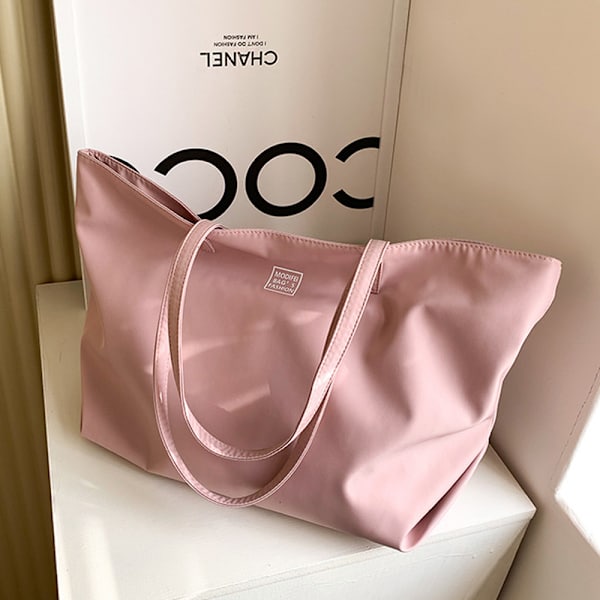 Modetaske til pendling, tote taske, canvas taske, vandtæt nylon taske