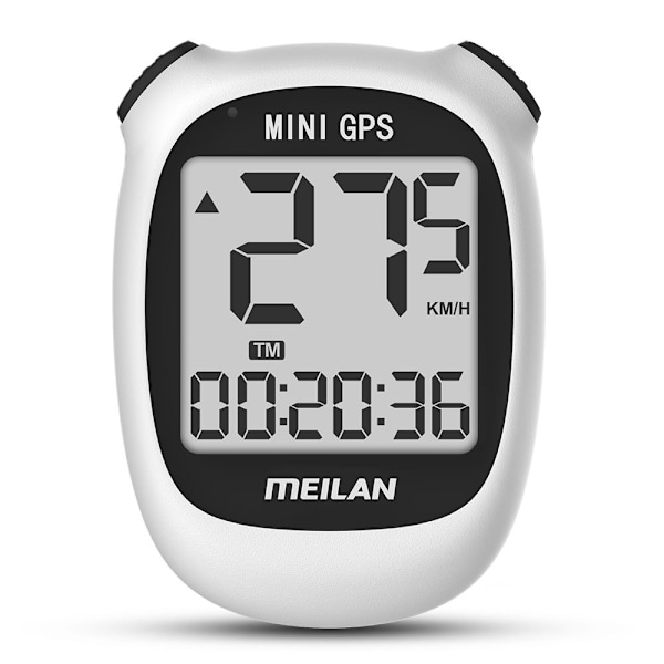 Mini GPS Sykkelcomputer, Trådløs Sykkelodometer og Speedometer Sykkelcomputer IPX5 Vanntett Sykkelcomputer med LCD-skjerm for Utendørsbruk