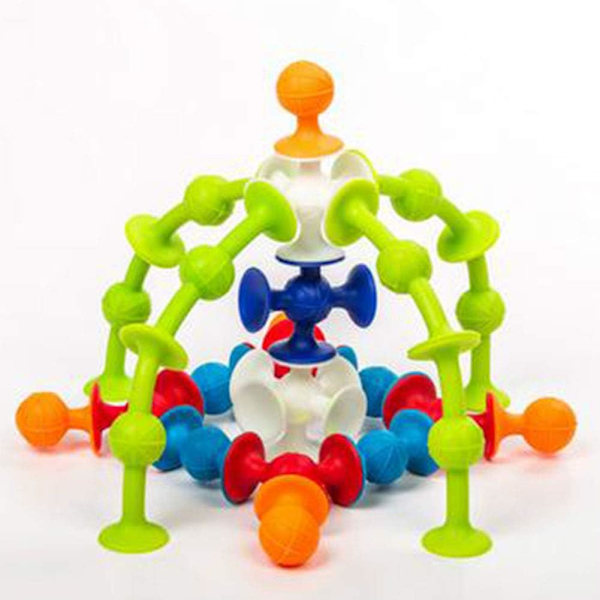 48 Myke Silikon Sugekopp Ball Byggeklosser Puslespill Leker for Barn