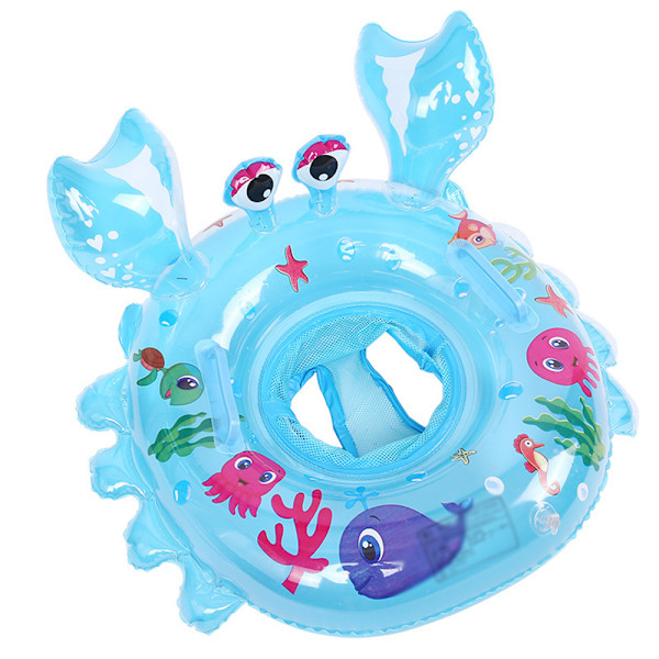 Pool Floats til babyer og småbørn Oppustelig flyder Flåde Vand Svømmering Flydende båd til børn Underarms cirkel (Krabbe)