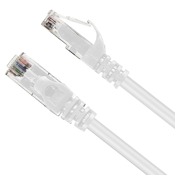 Cat6 Ethernet Kabel Gigabit Fladt Netværks LAN Kabel med Kabelclips Snagless Rj45 Konnektorer til Computer/Modem/Router/X-Box Hurtigere End Cat5e/Cat5