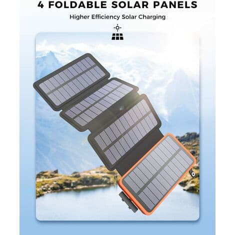 Oplader - Orange - Forstærket 25.000mah