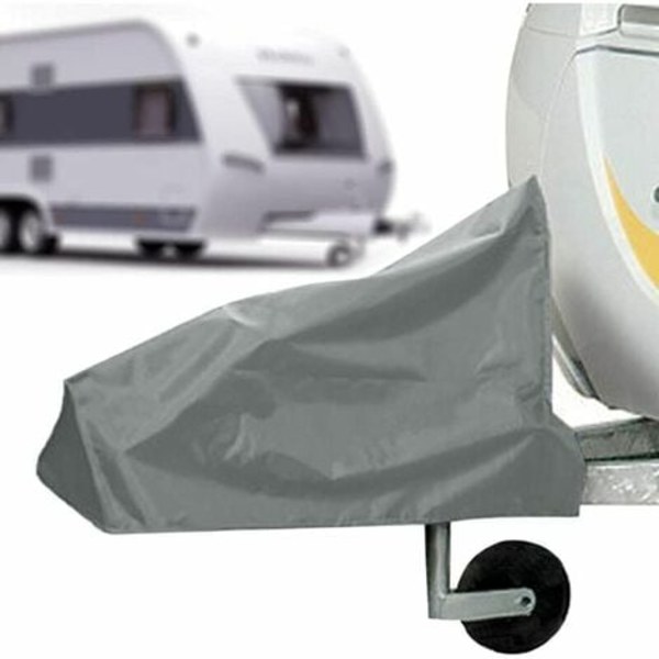 Trailer Trækstangsafdækning, Trækafdækning, Universal Beskyttelsesafdækning til Campingvogn, til Campingvogn Trækkrogshoved (1 stk)