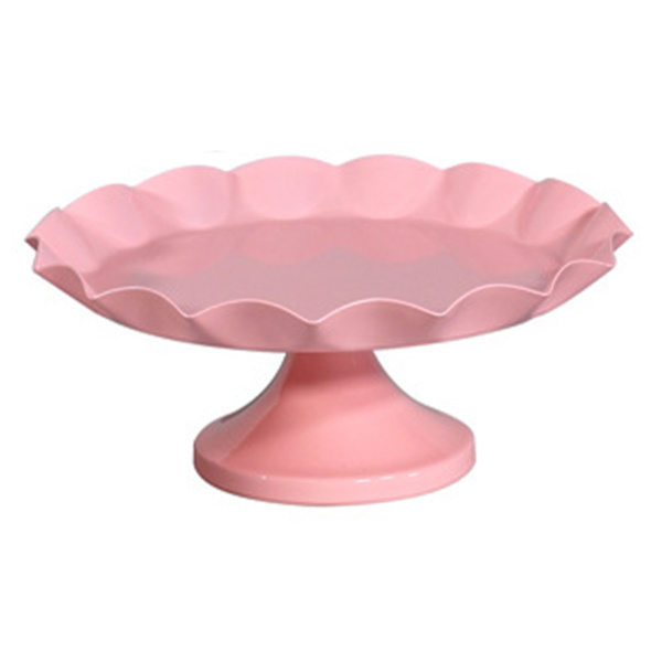 Minimalistisk stabil dekorativ multifunktionell kakställshållare för cupcake dessert frukt, rosa