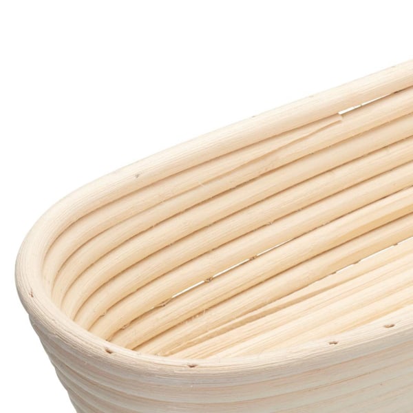 1 stk. Køkken Lang Dej Rattan Kurve, Hævekurv Rattan Bage Brødkurv Madopbevaringskurve (21 x 15 x 8 cm)