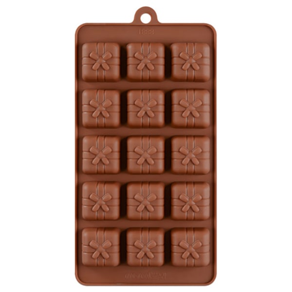Silikone Chokoladeforme til Snacks & Trøfler, Silikoneforme Karamel Hårdt Slik Form, Gaveæskeform