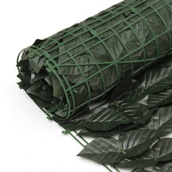 0,5x3m Konstgjord insynsskydd Häck Ivy Leaf Sekretess staket skärm häck Dekorpaneler Utomhus trädgård (Grön C)