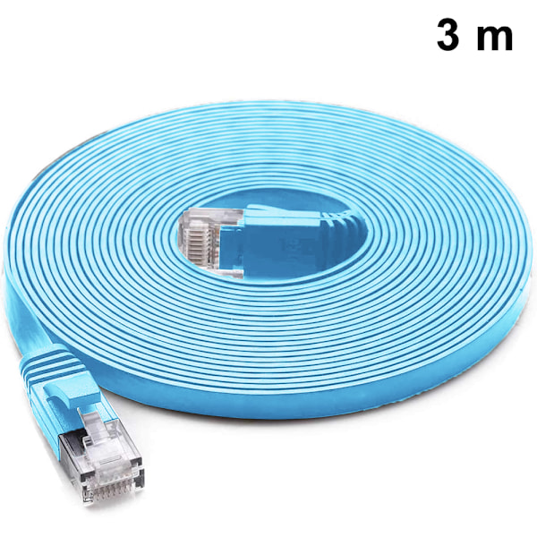 Cat6 Platt Skärmad RJ45 Ethernet Patch Nätverkskabel Pläterad Kontakt STP Ledningar för Hög Hastighet Dator Router Ethernet LAN Nätverk
