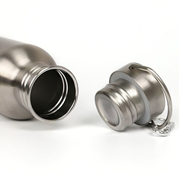 lstahl dricksflaska 500ml / 700ml / 1L BPA-fri, läckagesäker metallvattenflaska för utomhusbruk, kontor, camping, cykel