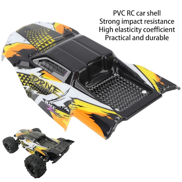 1/16 RC-bilkarosseri för SCY 16101PRO PVC Orange Bilreservdelar Montering Tillbehör
