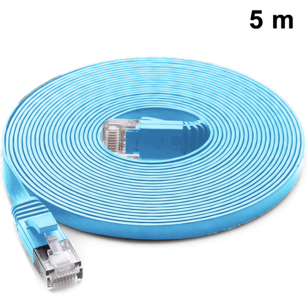 Cat6 Platt Skärmad RJ45 Ethernet Patch Nätverkskabel Pläterad Kontakt STP Ledningar för Hög Hastighet Dator Router Ethernet LAN Nätverk