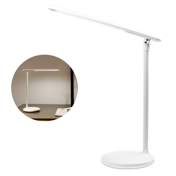Øjenbeskyttende bordlampe, LED skrivebordslampe, 3 farvetilstande & 3 lysstyrkeniveauer, dæmpbar skrivebordslampe til læsning, studier, arbejde, kollegier, hjem, kontor