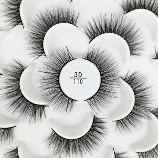 10 par 3D falska ögonfransar, naturliga falska ögonfransar set, fluffiga extensionsögonfransar pack mjuka tjocka och bekväma naturliga falska ögonfransar