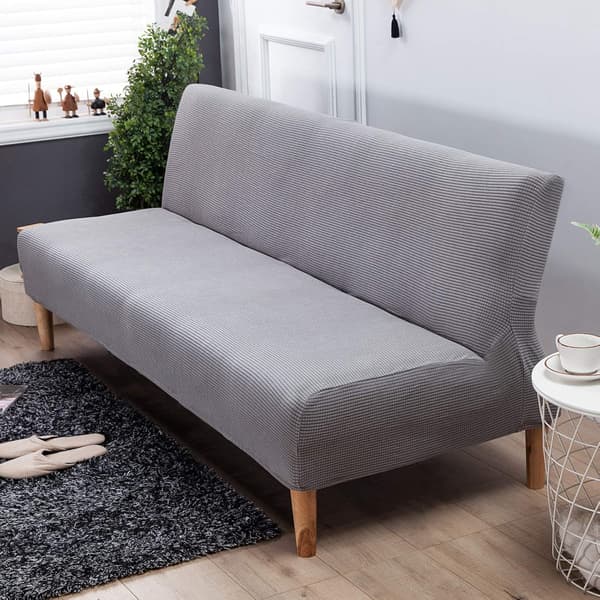 Heltäckande sofföverdrag - Mörkgrå Stor (passar 190-230 cm lång)