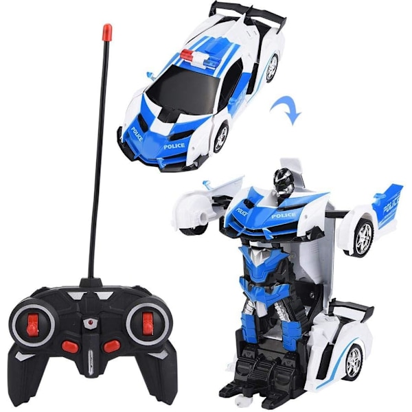Transformer 2 i 1 RC Bil Kjøring Sportsbiler Kjøring Transformasjon Robotmodeller Fjernkontrollbiler