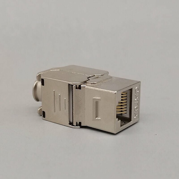 12x Modul Keystone CAT 6a Jack - Skærmet STP RJ45-stik Snap-In Installation Rå Kabel CAT 500Mhz 10GBit/s