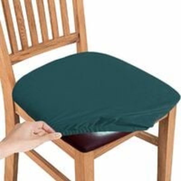 Sammetstolsöverdrag, tvättbart och avtagbart stolsdynöverdrag, stolsöverdrag för matsal, kök, kontor (Teal, set om 4) Heminredning