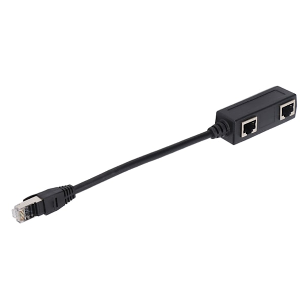 RJ45 Splitter Adapter 1 Han til 2 Hun Port Ethernet-stik til Netværk Hjemmekontor