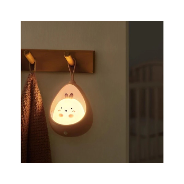 LED nattlampa touch sensor fjärrkontroll söt tecknad lampa USB uppladdningsbar silikon djur kreativ vägglampa för barn present färg USB blå katt