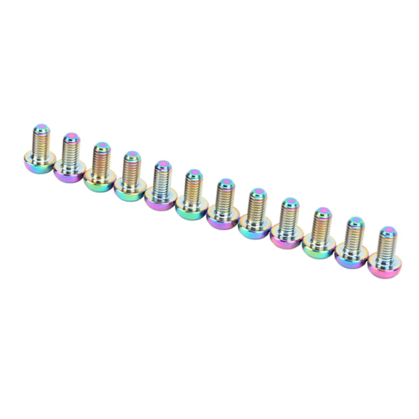 12st RISK Cykel Skivbroms Rotor Bultar M5x10mm T25 Titanlegering Cykel Bromsskruv