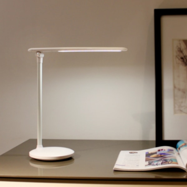 Øjenbeskyttende bordlampe, LED skrivebordslampe, 3 farvetilstande & 3 lysstyrkeniveauer, dæmpbar skrivebordslampe til læsning, studier, arbejde, kollegier, hjem, kontor