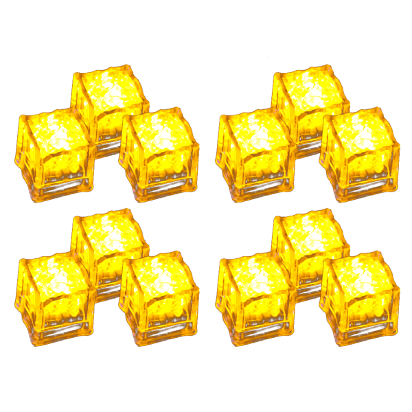 LED Isbiter med Lys (12) yellow