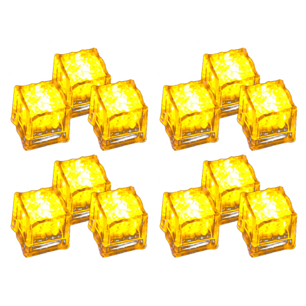 Lysende LED Isterninger (12) yellow