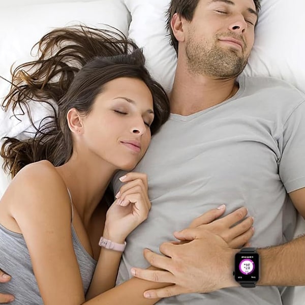 Smartwatch til mænd og kvinder med understøttelse af opkald og modtagelse af opkald, kunstig intelligens stemmeassistent, iltmætning/puls/søvn