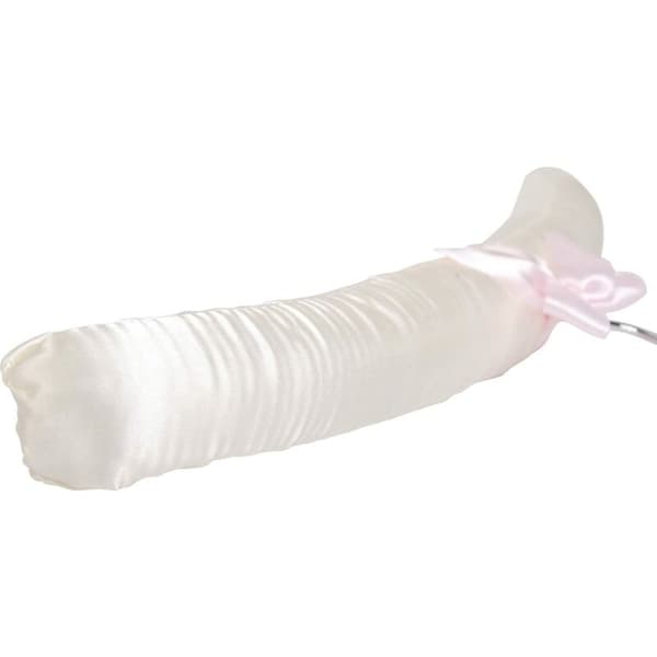 Vadderade satin hängare, mycket resistenta, 38 cm, 10 enheter
