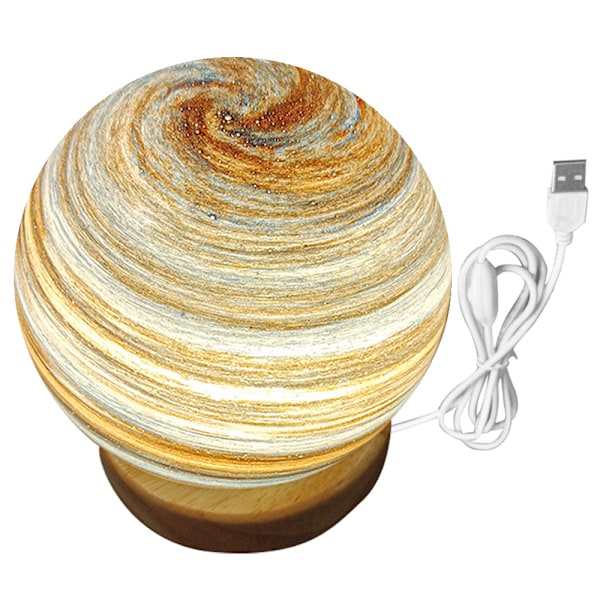 Planet lampe Solnedgang bordlampe Atmosfære Regnbue lampe Vandrende planet natlampe Sengelampe