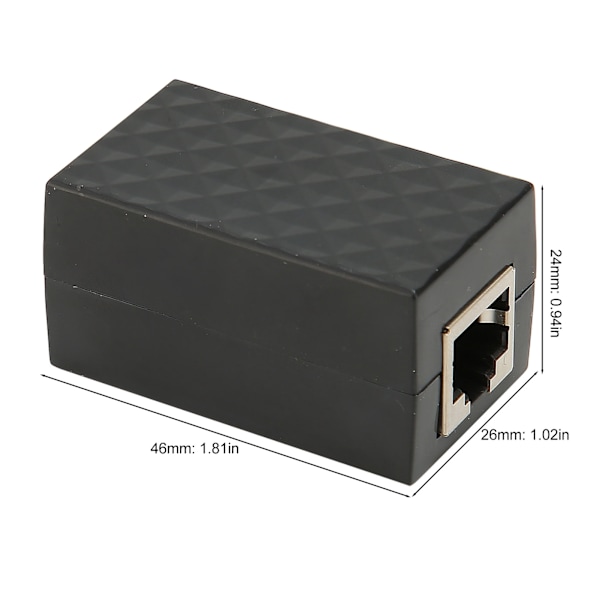 Ethernet Overspændingsbeskytter RJ45 Hun POE Gigabit LAN Netværk CAT5 CAT6 Plug and Play Lynafleder