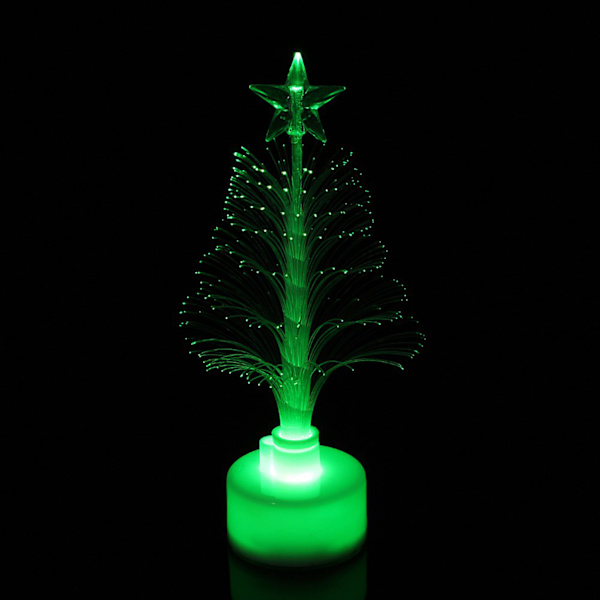 Mini Färgglada LED Fiberoptisk Nattlampa Julgranlampa Ljus Julgåva