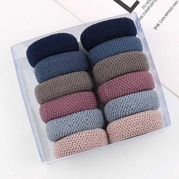 Sömlösa Hårband Kinks Stretchy Ponytail Hållare Pack om 12