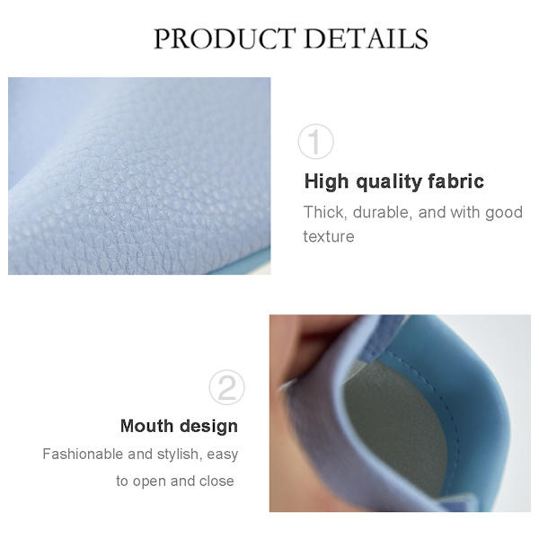 5-pack glasögonfodral - Mjukt filt slip-in fodral - Glasögonförvaringsfodral sminkväska Anti-scratch solglasögonväska