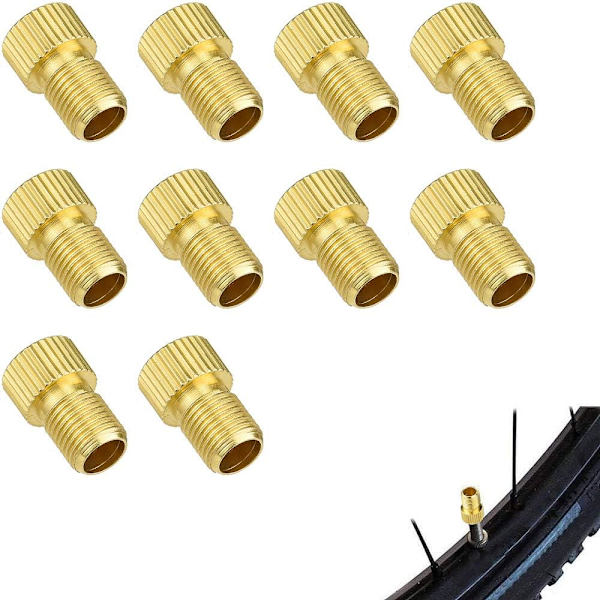 Sykkelventiladapter DVD SV Fransk til Dunlop Bilventil Bilpumpe ny