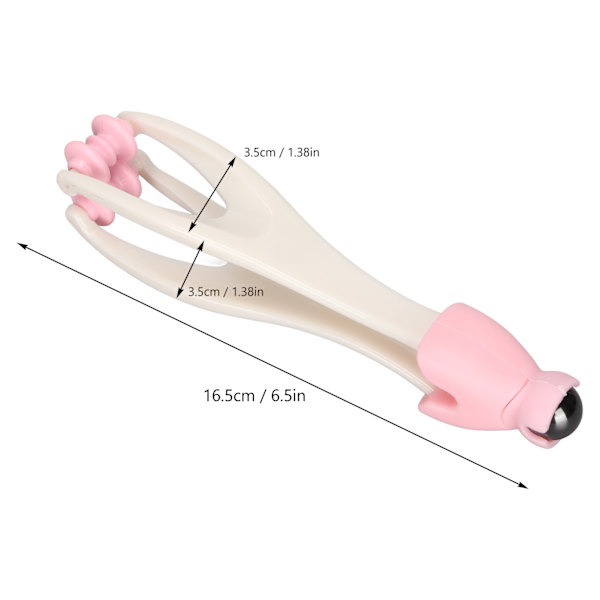 Finger Joint Massager Relief Stress Promote Circulation Multifunctional Acupoint Massage RollerPink