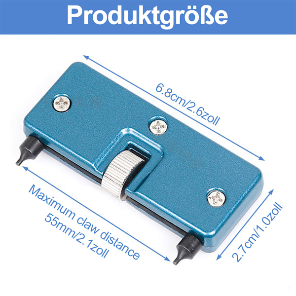 Jorest verktyg för byte av klockbatteri, verktygslåda för klocköppnare används för att vrida det öppnade klockfodralet, klocköppnare, byt ut klockarmband, reptåligt