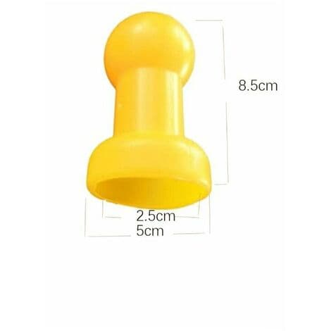 12 x Trampolinehetter Stolpehetter Trampolinetilbehør 8x5cm Gul