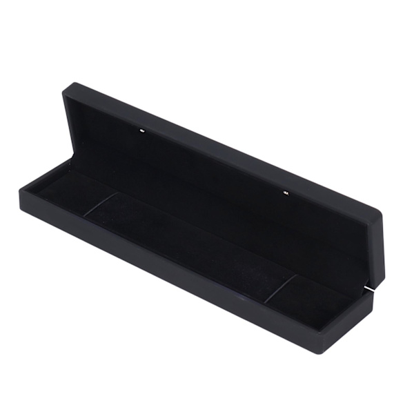 LED Smykkeskrin Elegant Fløjl Halskæde Armbånd Gave Display Case til Frieri Bryllup