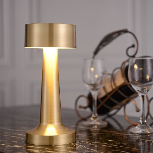 Bærbar LED Bordlampe med Touch Sensor, Genopladelig, Natlampe til Børneværelse, Natbordslampe